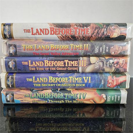 The Land Before Time~ VHS Movies Lot