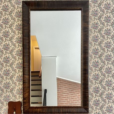 Vtg Carved Wood Framed Wall Mirror