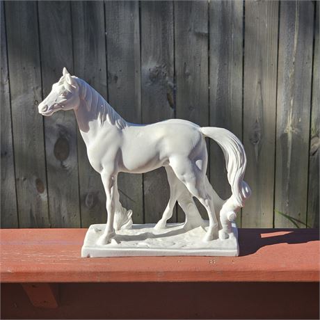 White Horse Greek Statue Sculpture Home Decor