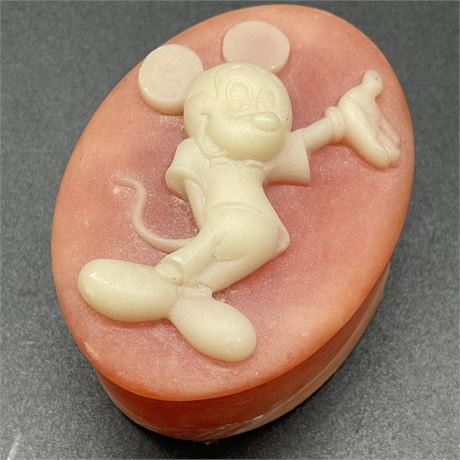 Vintage Walt Disney Mickey Mouse Soapstone Trinket Box