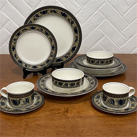 Serving for 2 Mikasa Intaglio Arabella 6 pc Dinner Set