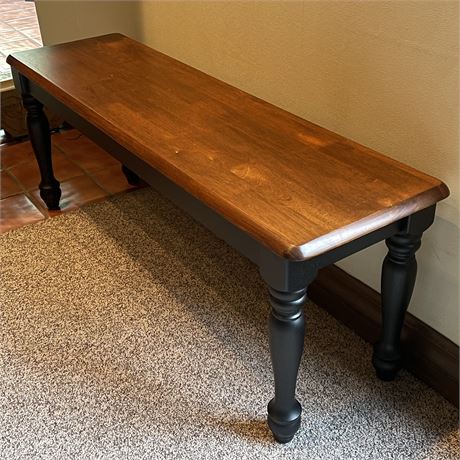 Two Tone Wooden Bench