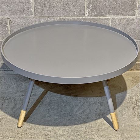 Paul McCobb Round Coffee Table with Tray-Like Top