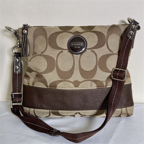 Coach Signature Canvas Shoulder Bag