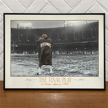 “The Final Play” Commemorating Framed Print