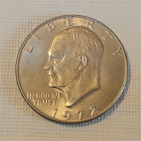 1972 D Eisenhower Dollar Coin.
