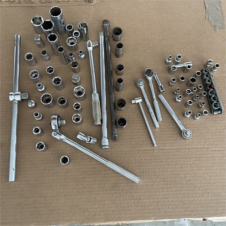 Misc. 3/8" and 1/4" Ratchets and Sockets