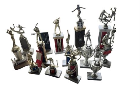 Assortment of trophies