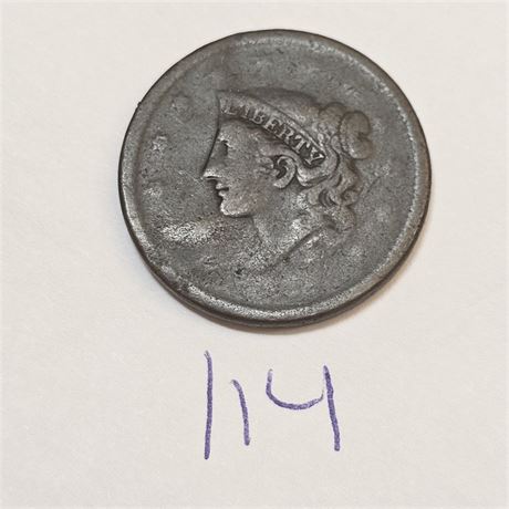 Coronet Head US Copper Large Cent 1C.