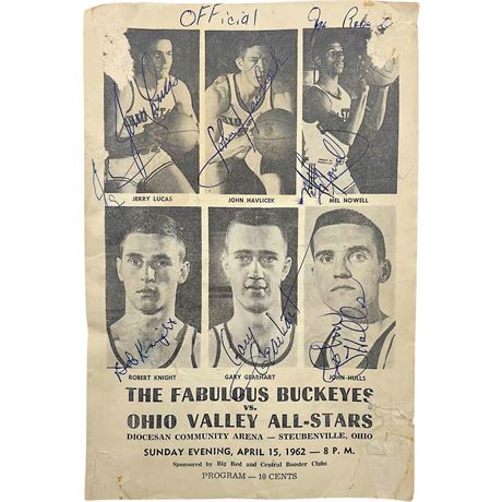 1962 Signed Ohio State Buckeyes Program - 14 Total Signatures