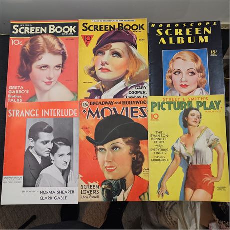 Vintage 1930's Movie Magazines