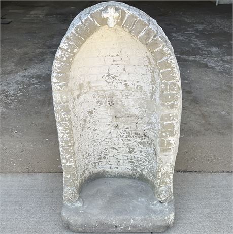 Heavy Cement Catholic Grotto Statue