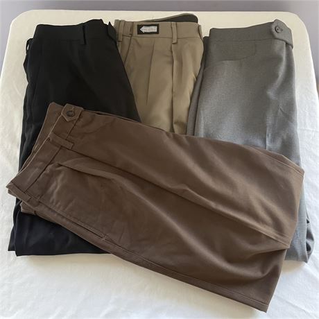 Men's Dress Slacks - Murano and Savane Sizes 38 x 32 and Haggar 38 x 31