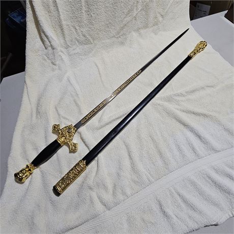 Ceremonial Sword, Knights of Columbus Sword Stainless Steel Blade