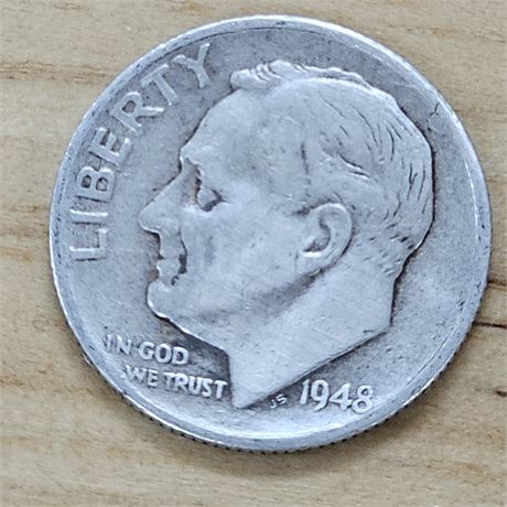 1948 S  Roosevelt Dime Silver
