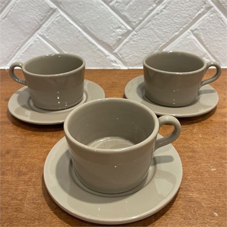 Ralph Lauren Three Mug & Saucer Sets