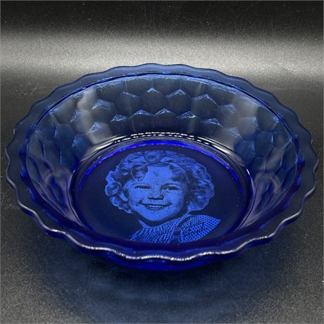 Vintage Shirley Temple Depression Glass Bowl