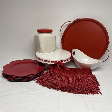 Red Accents Kitchen Lot