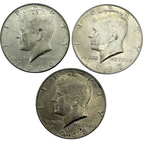 1966-1968 Kennedy 40% Silver Half Dollar Coin