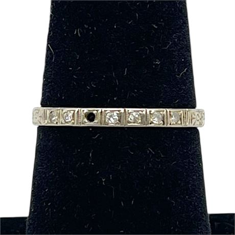 18K White Gold Diamond Size 6.25 Ring