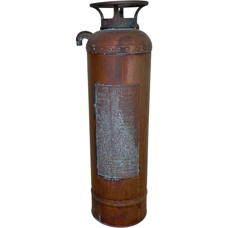 Antique Copper Childs Fire Extinguisher