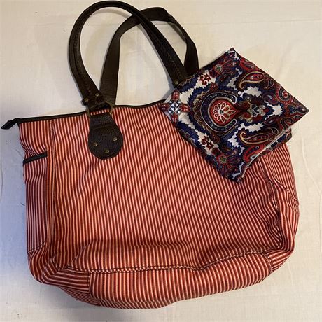 Estee Lauder Tote Bag & Silk Bandana