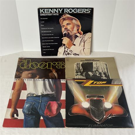 Vintage American Rock & Jazz/Folk Vinyl Record Covers