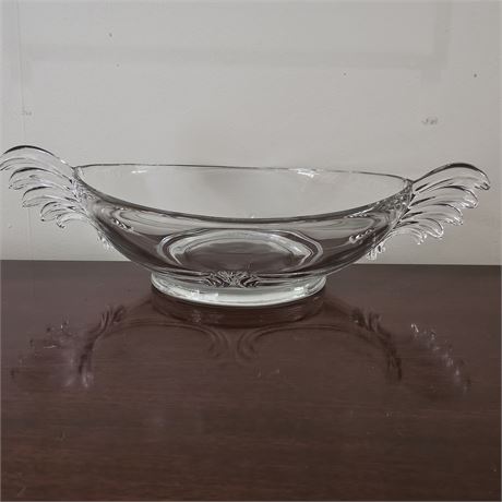 Fostoria Baroque Style Oval Wing Glass Bowl