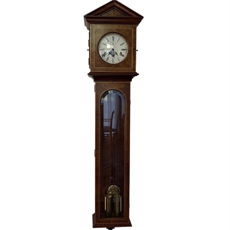 Hanging Heritage Heirloom Grandfather Clock (Needs Service)