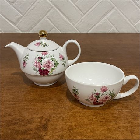 Arthur Wood & Son Staffordshire Stackable Teapot & Cup Set