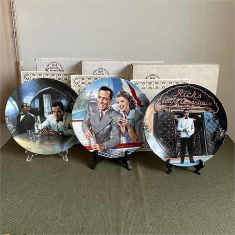 Knowles "Casablanca" Plates 4, 5 and 6 w/ Boxes & Paperwork