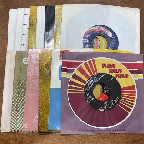 45 RPM Vinyl Records w/ Sleeves
