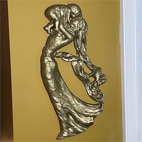 Vtg Universal Statuary Mother & Child Wall Hanging
