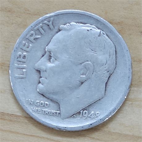 1948 S  Roosevelt Dime Silver