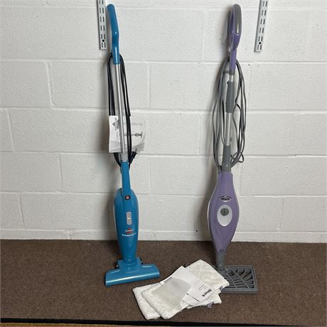 Shark Steam Mop w/ Steampads and Bissell Lightweight Stick Vacuum Cleaner
