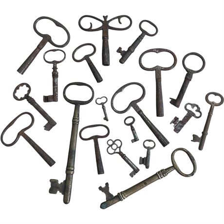 Collection of Antique Skeleton Keys