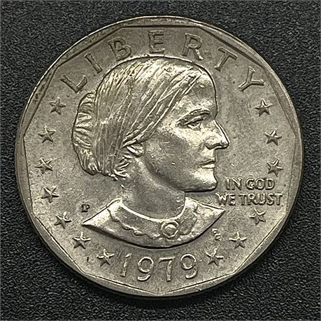 1979 Susan B Anthony Wide Rim Liberty One Dollar Coin