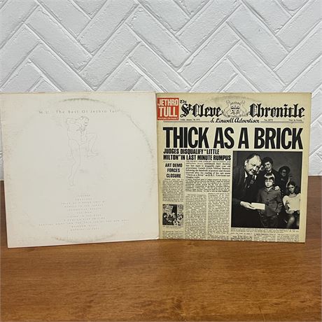 Jethro Tull - Thick as a Brick and The Best of Vinyl Records
