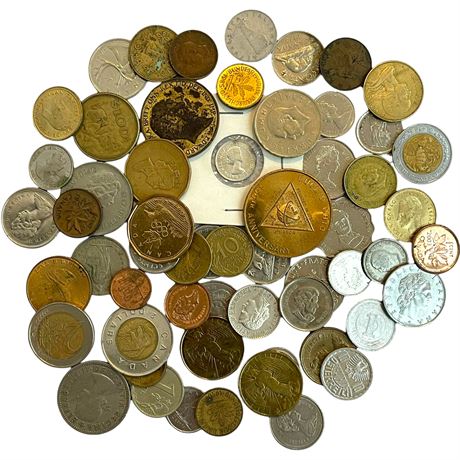Mixed Variety of Foreign Coins