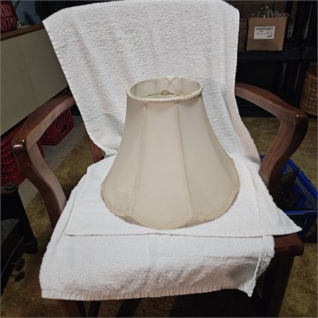 Vintage  Ivory Bell Lamp Shade