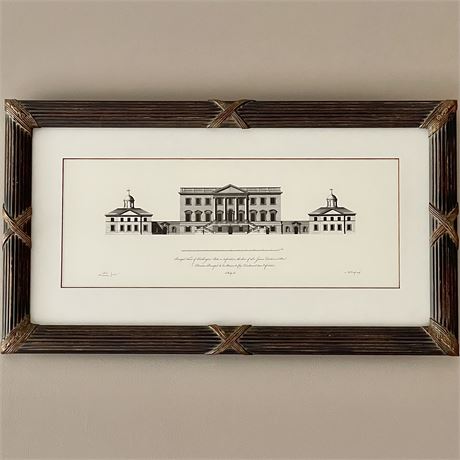 Colin Campbell "Elevation, Kirtlington Park" Framed Print