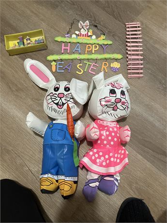 Easter bunny decorations.