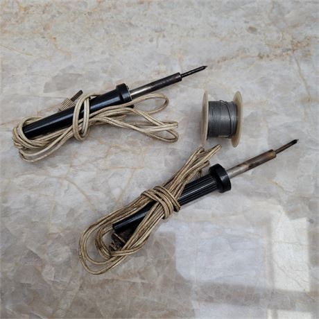 Electronic Soldering Irons with Solder