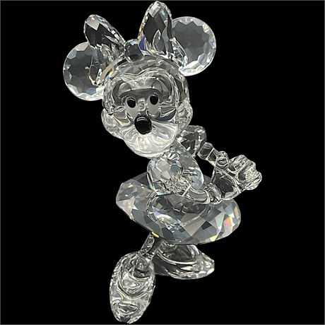 Swarovski Crystal Disney Minnie Mouse Figurine with Original Shipping Box