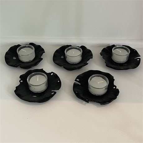 5 Iron Tealight Candle Holders