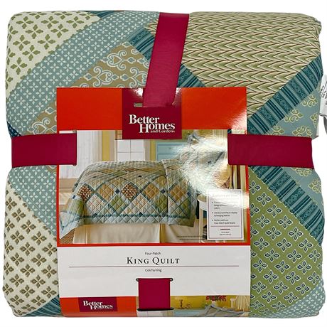New Four Patch King Quilt