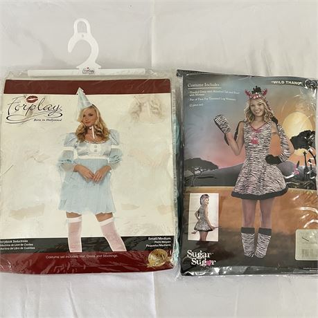 Adult XS "Wild Thang" & S/M Storytime Seductress Halloween Costumes