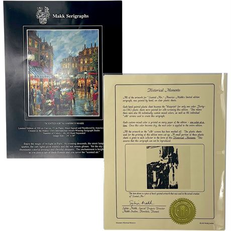 Americo Makk Authentic Plastic Blueprint Momentum for "The Red Hat" Serigraph