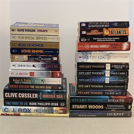 Large Lot of Fiction Books