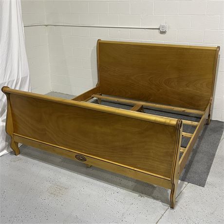 King Size Bed Frame with Headboard, Footboard, and Side Rails